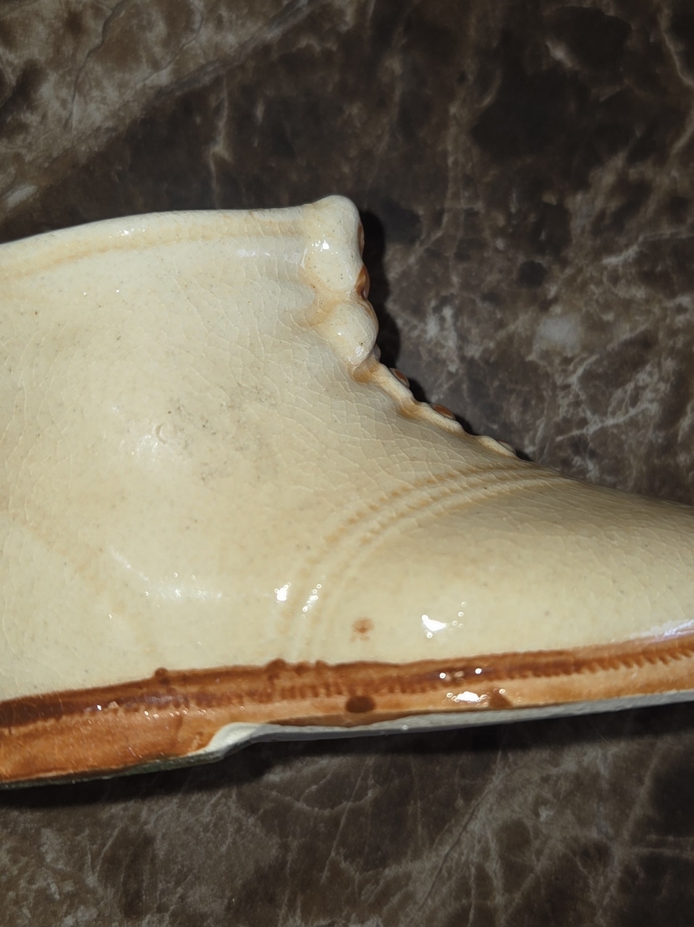 Vintage Baby Shoe Figurine 4 Inch